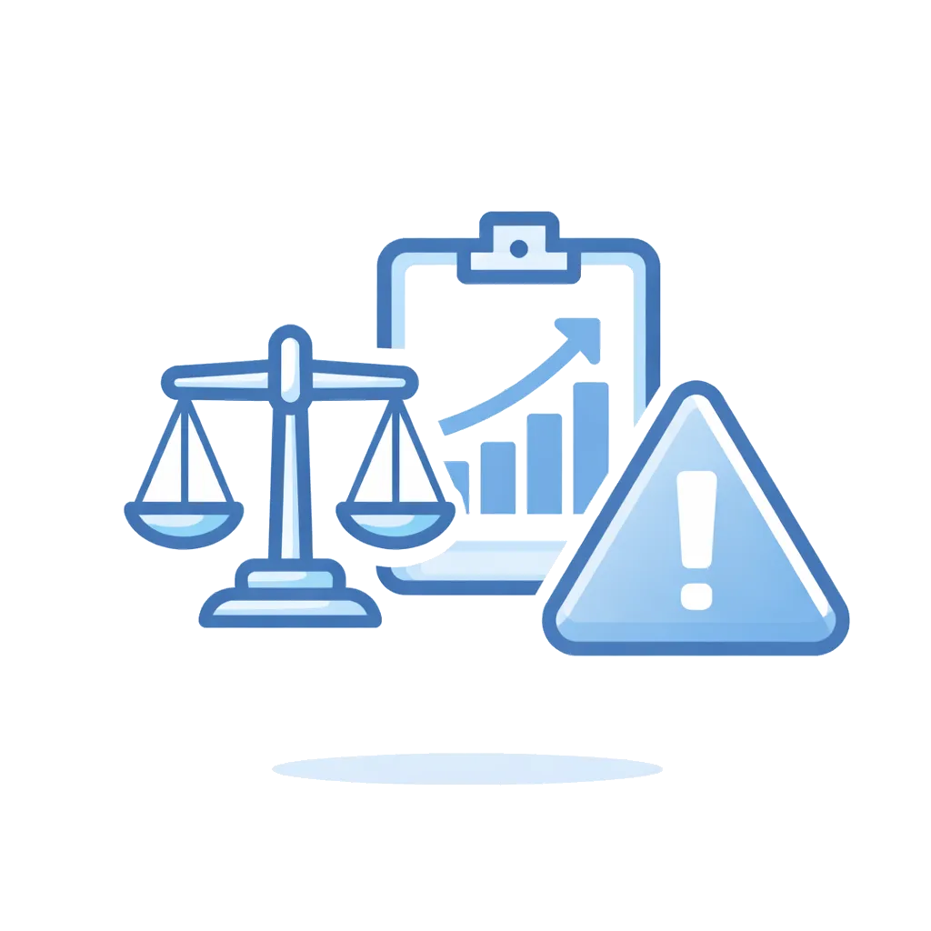 法的リスクの見積もりに関するアイコン